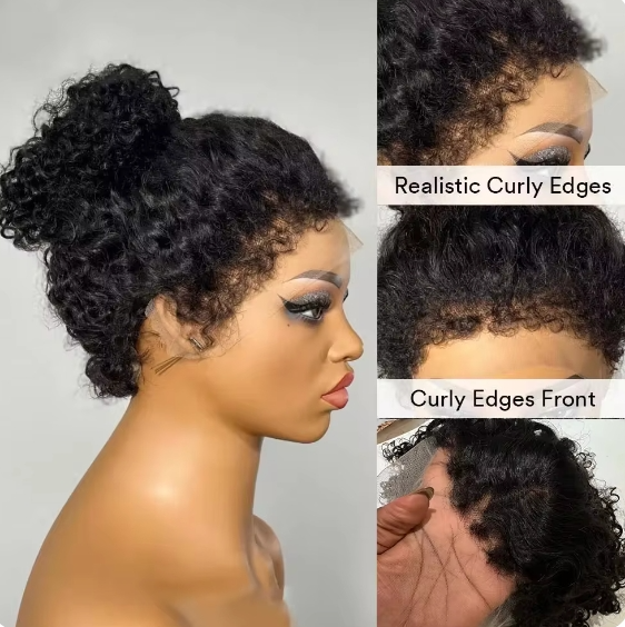 Synthetic wig curly hair